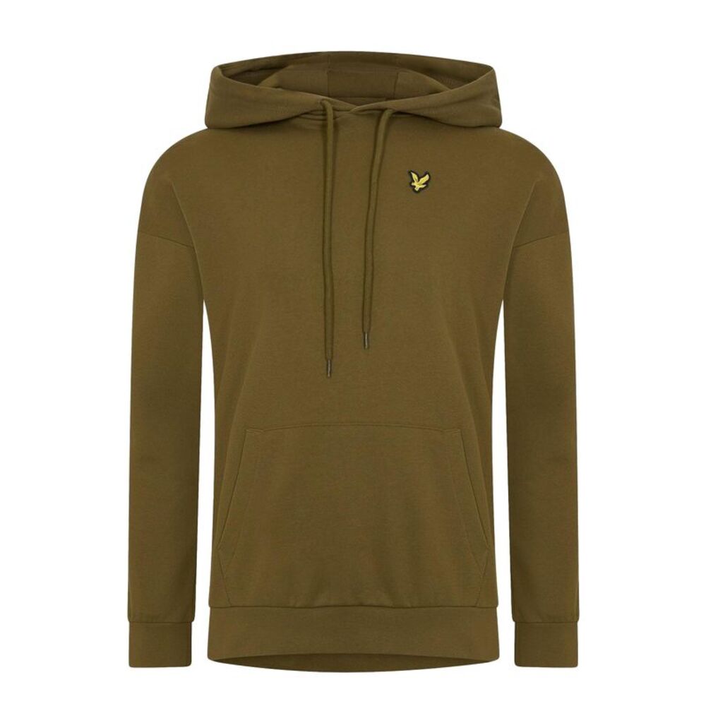 Lyle & Scott Womens/Ladies Relaxed Fit Crop Hoodie / Deep Olive